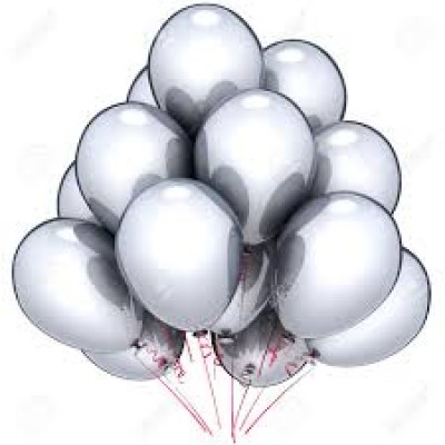 Balloons - Metallic Silver x10